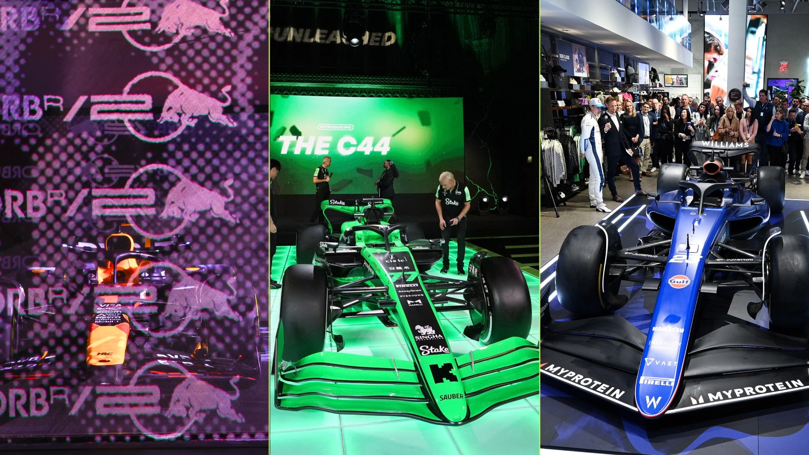 The launches of the RB20, C44 and FW43