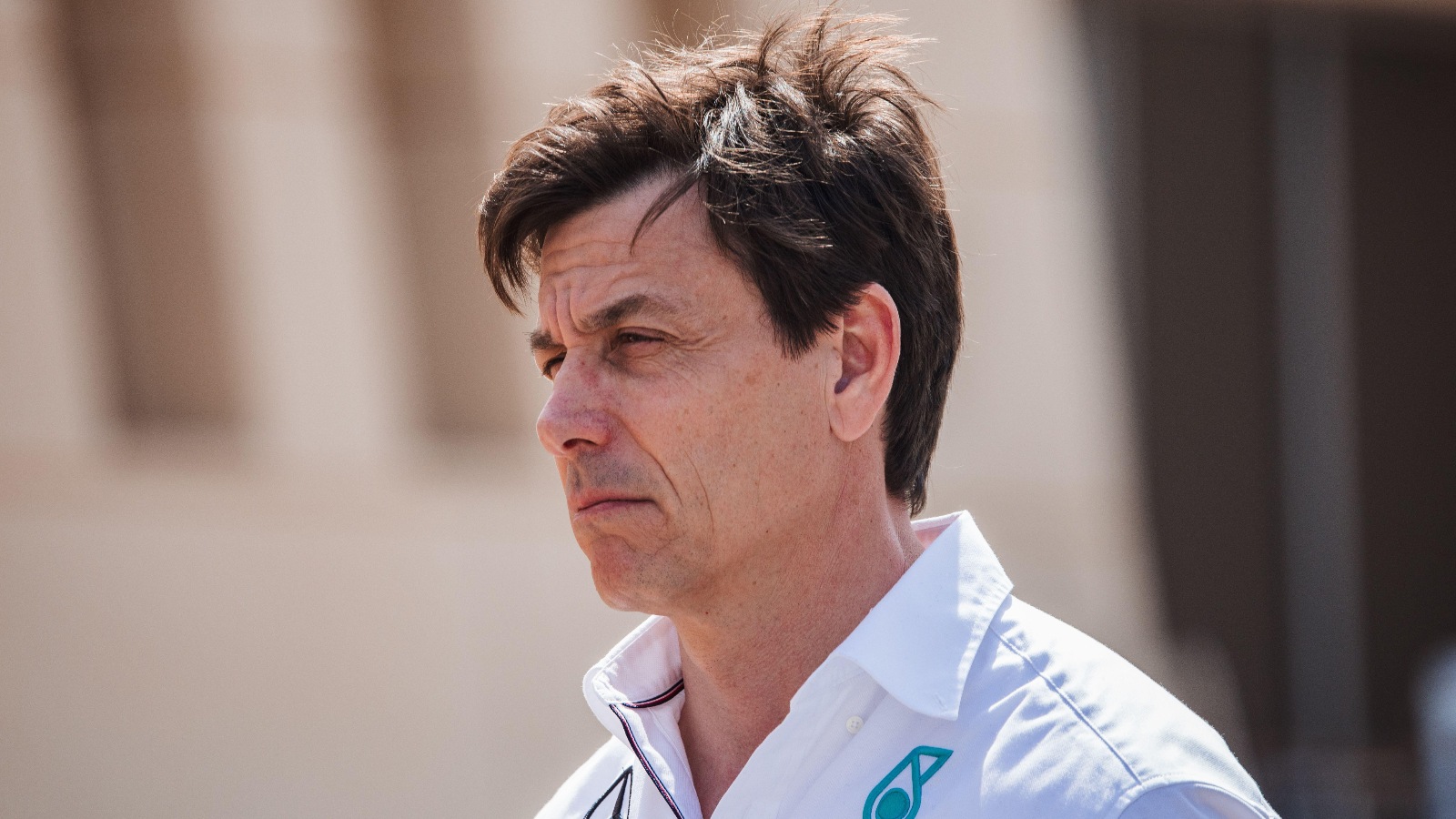 Toto Wolff in the Bahrain paddock.