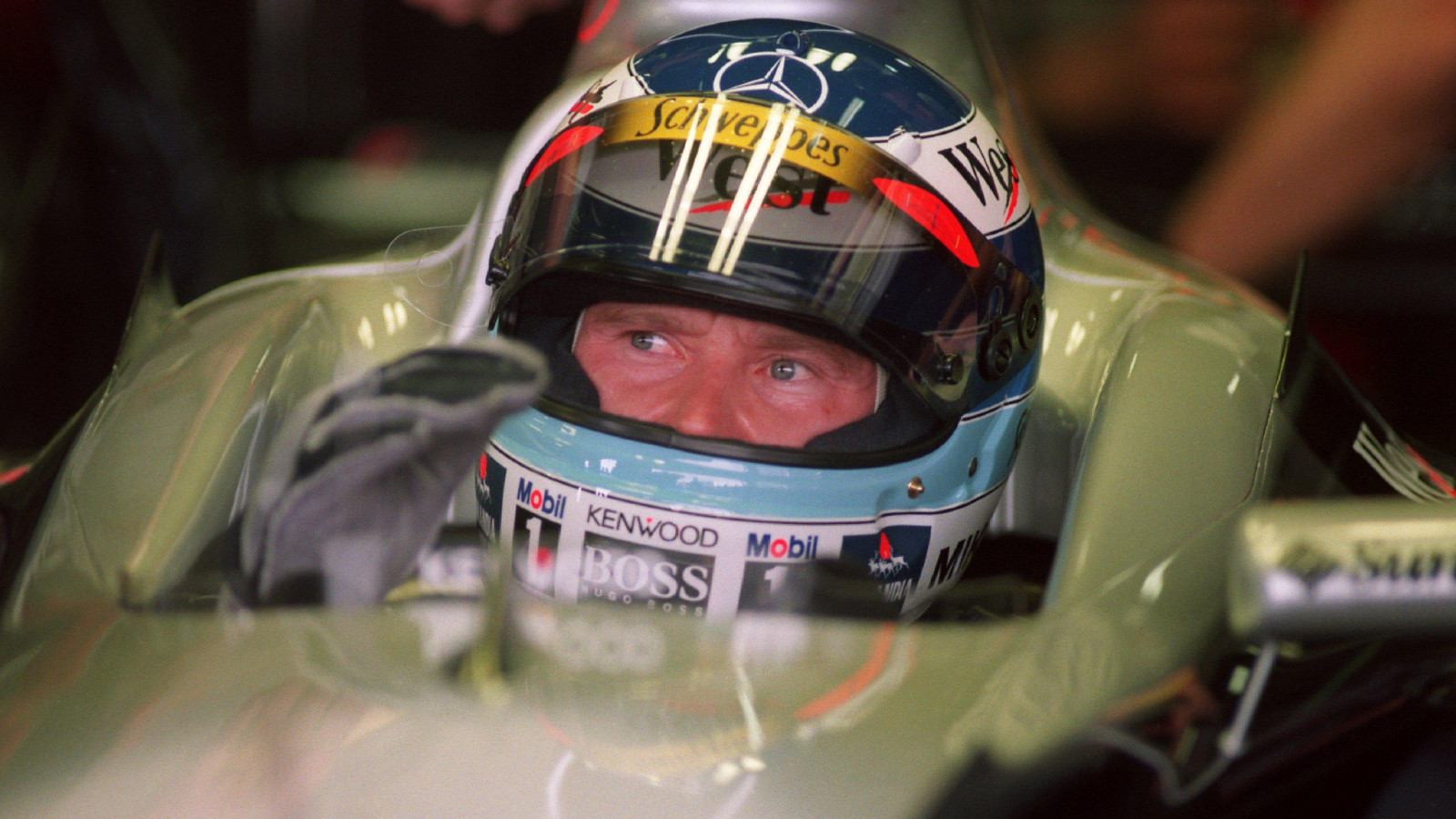 McLaren's Mika Hakkinen at the 1999 Australian Grand Prix.