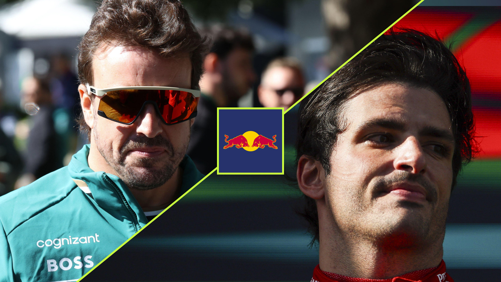 Fernando Alonso, Carlos Sainz, 2024 Australian Grand Prix.