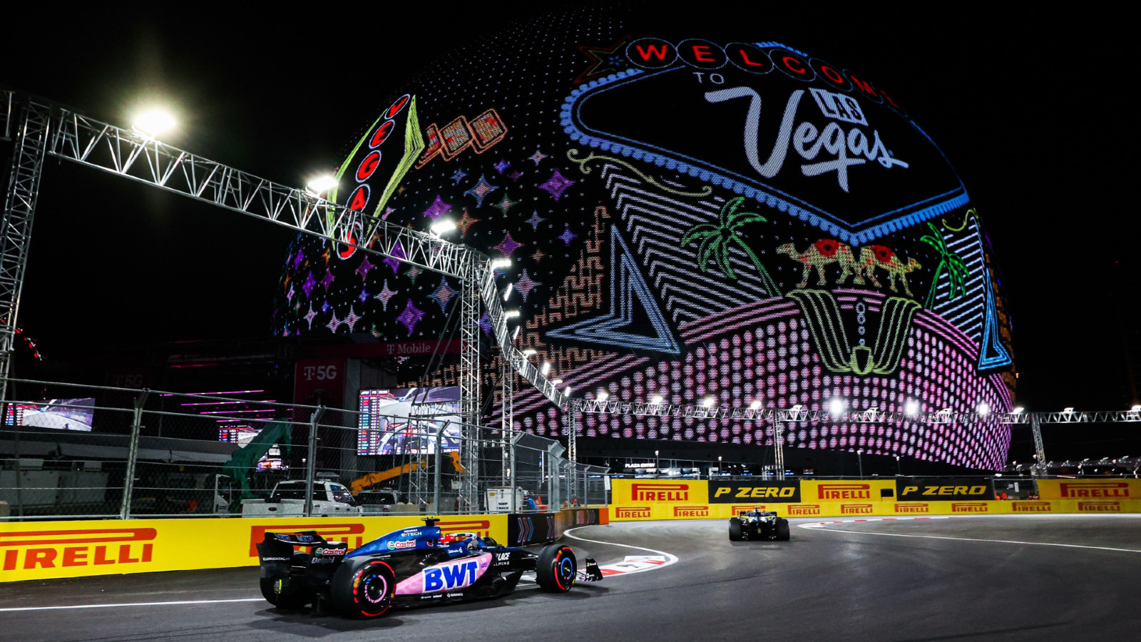 Esteban Ocon, Alpine, 2024 Las Vegas Grand Prix.