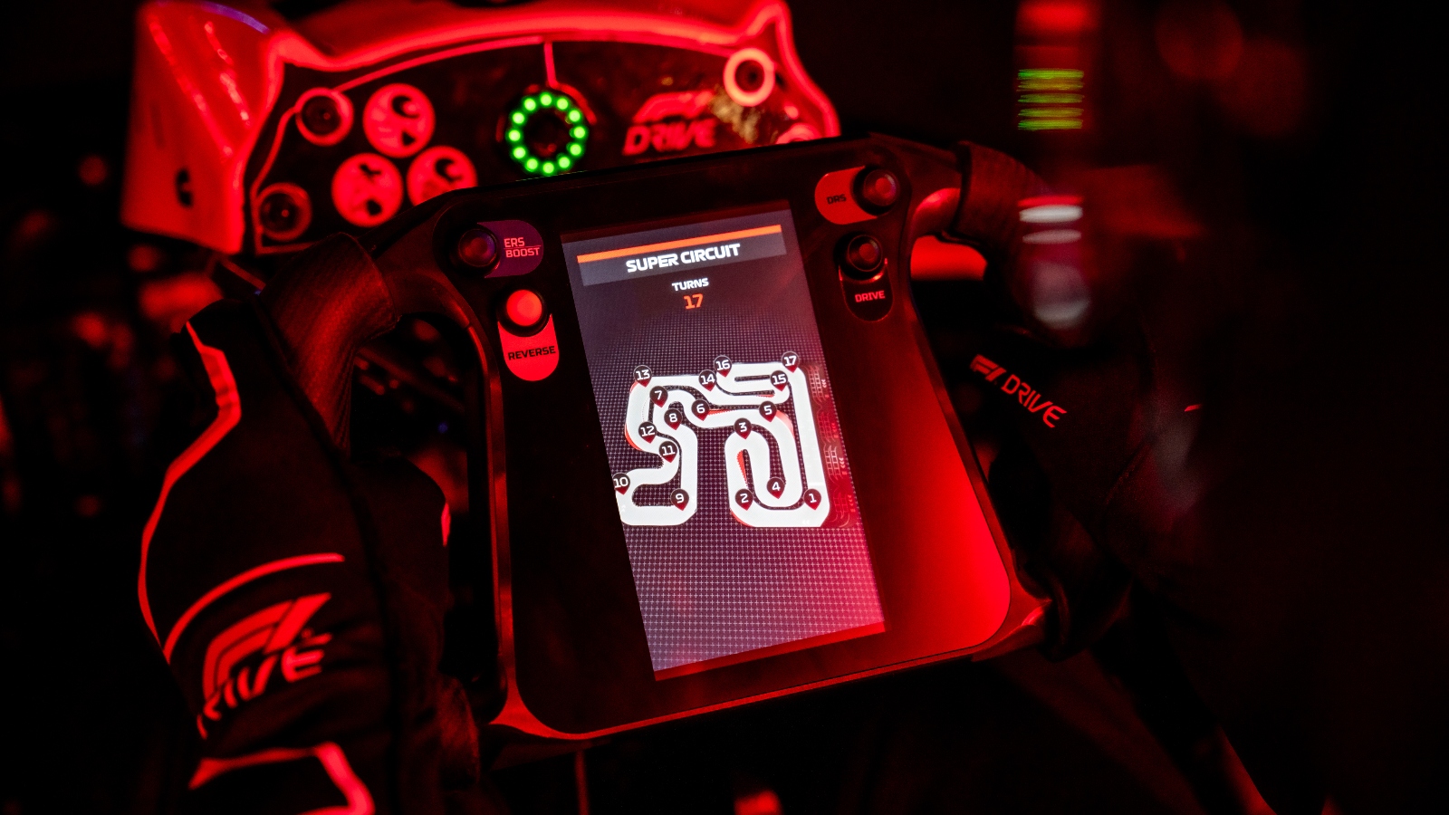 F1 Drive's steering wheel