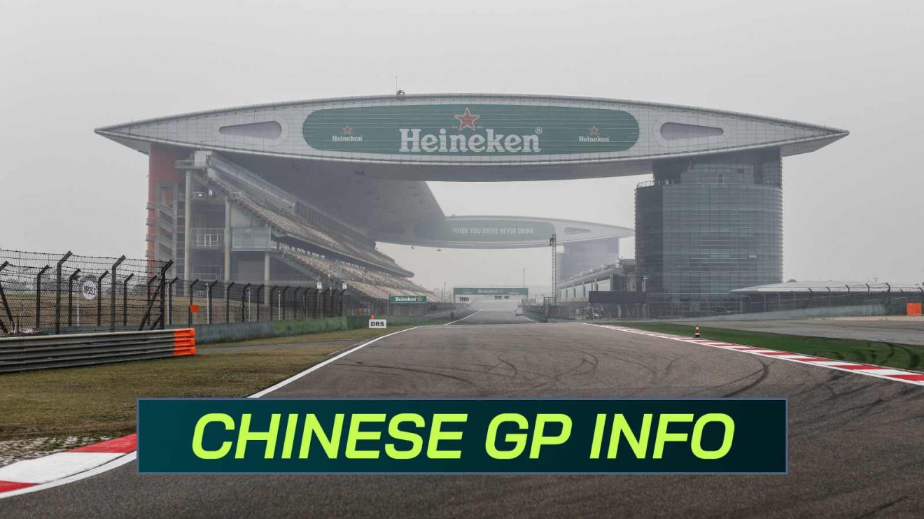 F1 start time information for the Chinese Grand Prix.