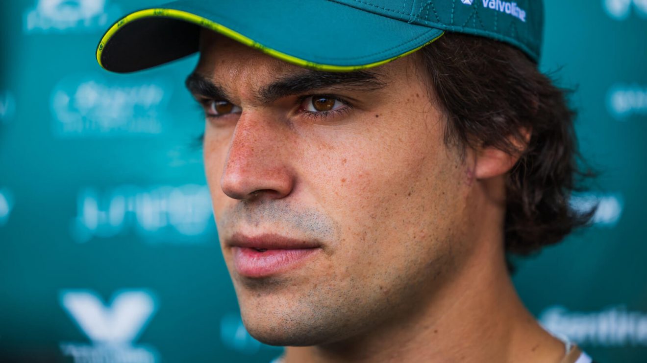 Lance Stroll up close and serious