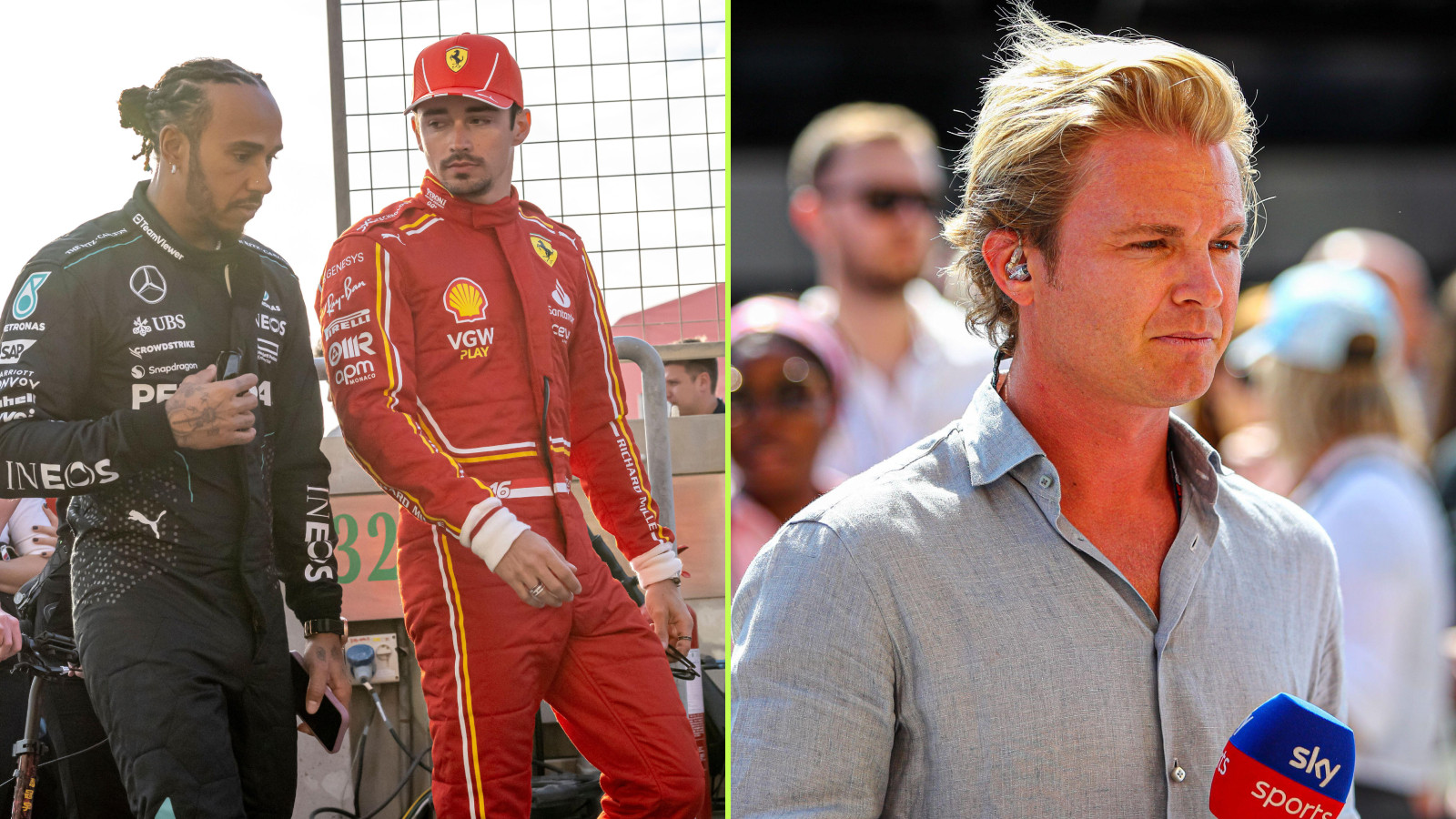 That's not nice': Nico Rosberg hits out at on-air dig over Charles Leclerc  comparison
