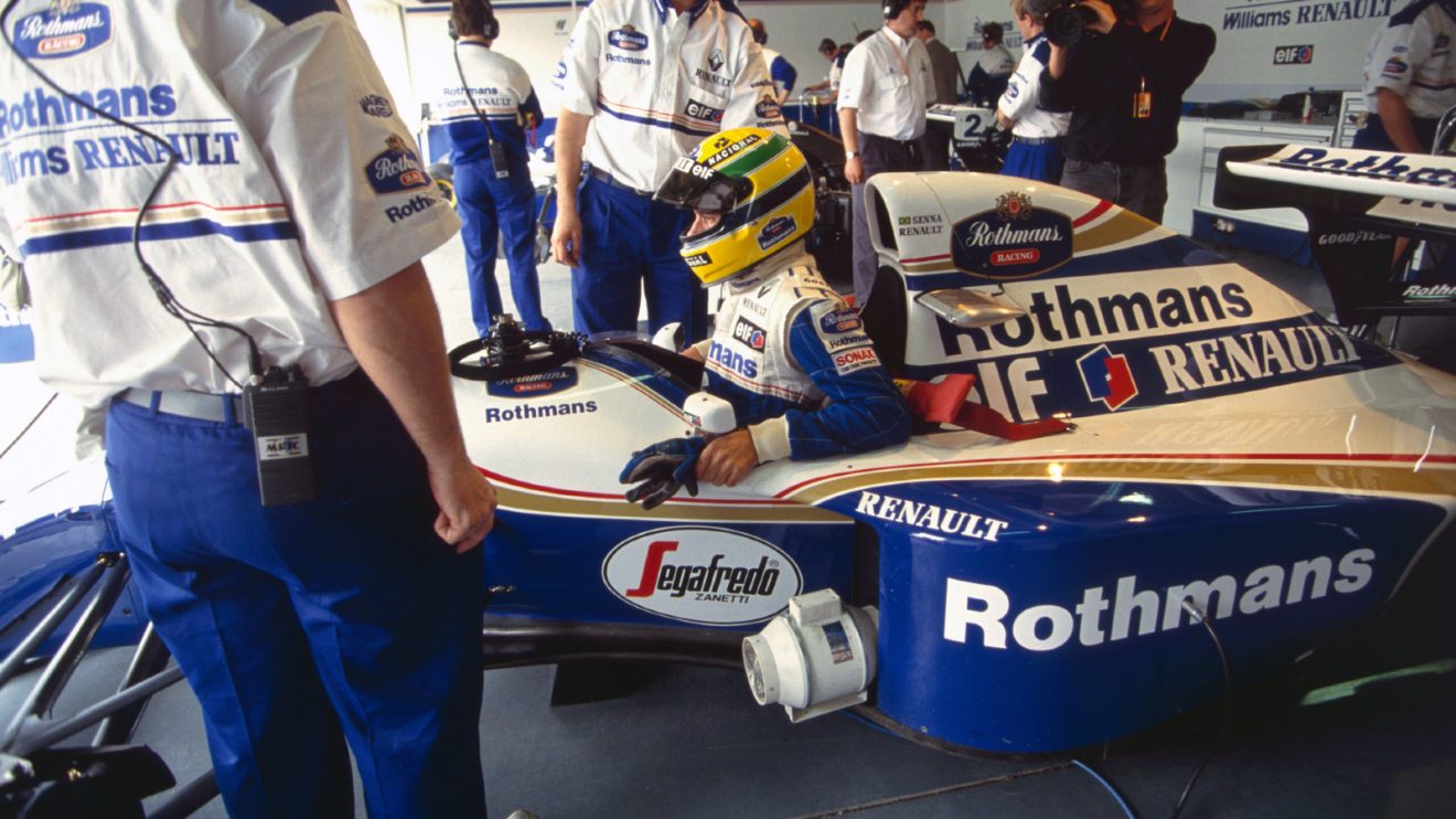 Ayrton Senna, Williams, 1994 Pacific Grand Prix.