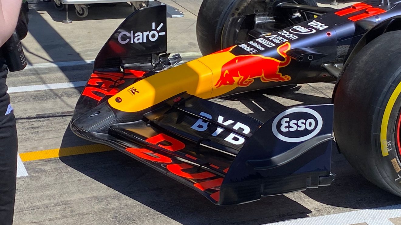 Red Bull upgraded Imola front wing