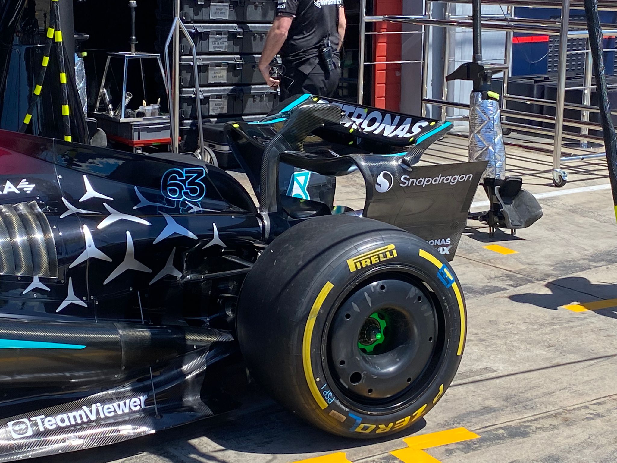 Mercedes upgraded Imola rear wing