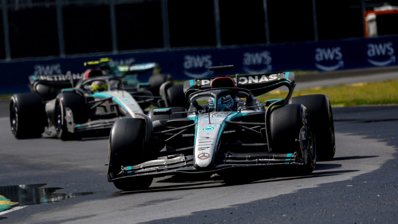 George Russell, Mercedes, 2024 Canadian Grand Prix.
