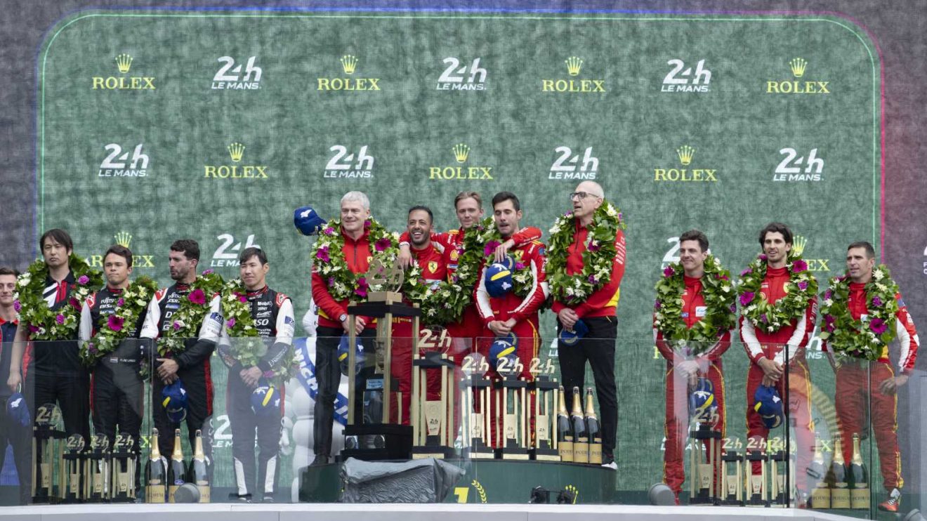 The 2024 24 Hours of Le Mans podium