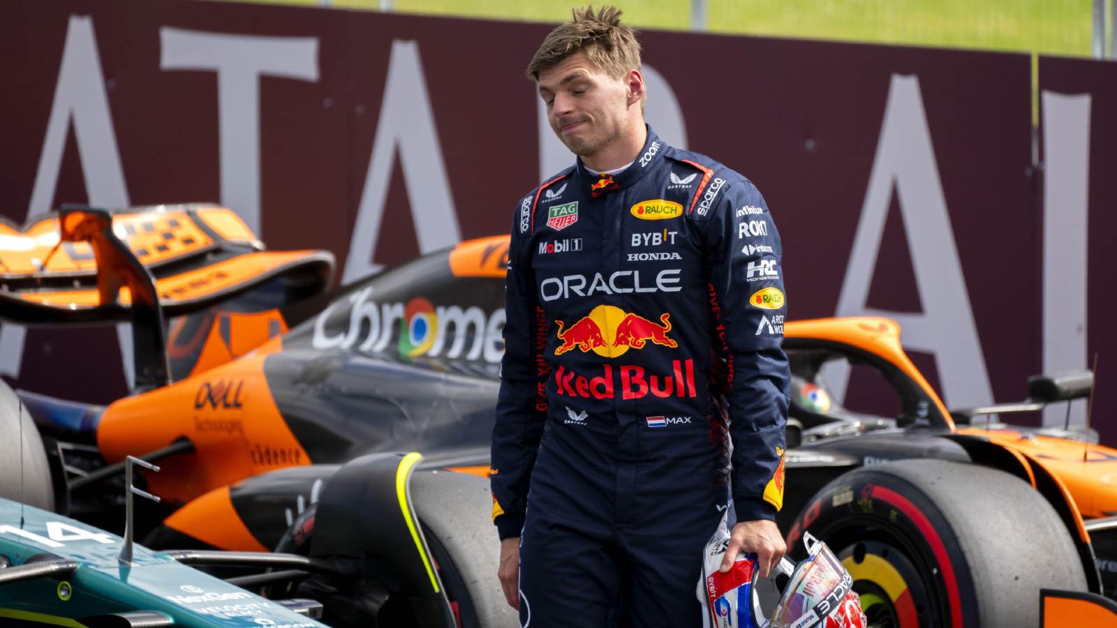 Max Verstappen's RELIEF after salvaging P4 grid slot following critical  floor damage