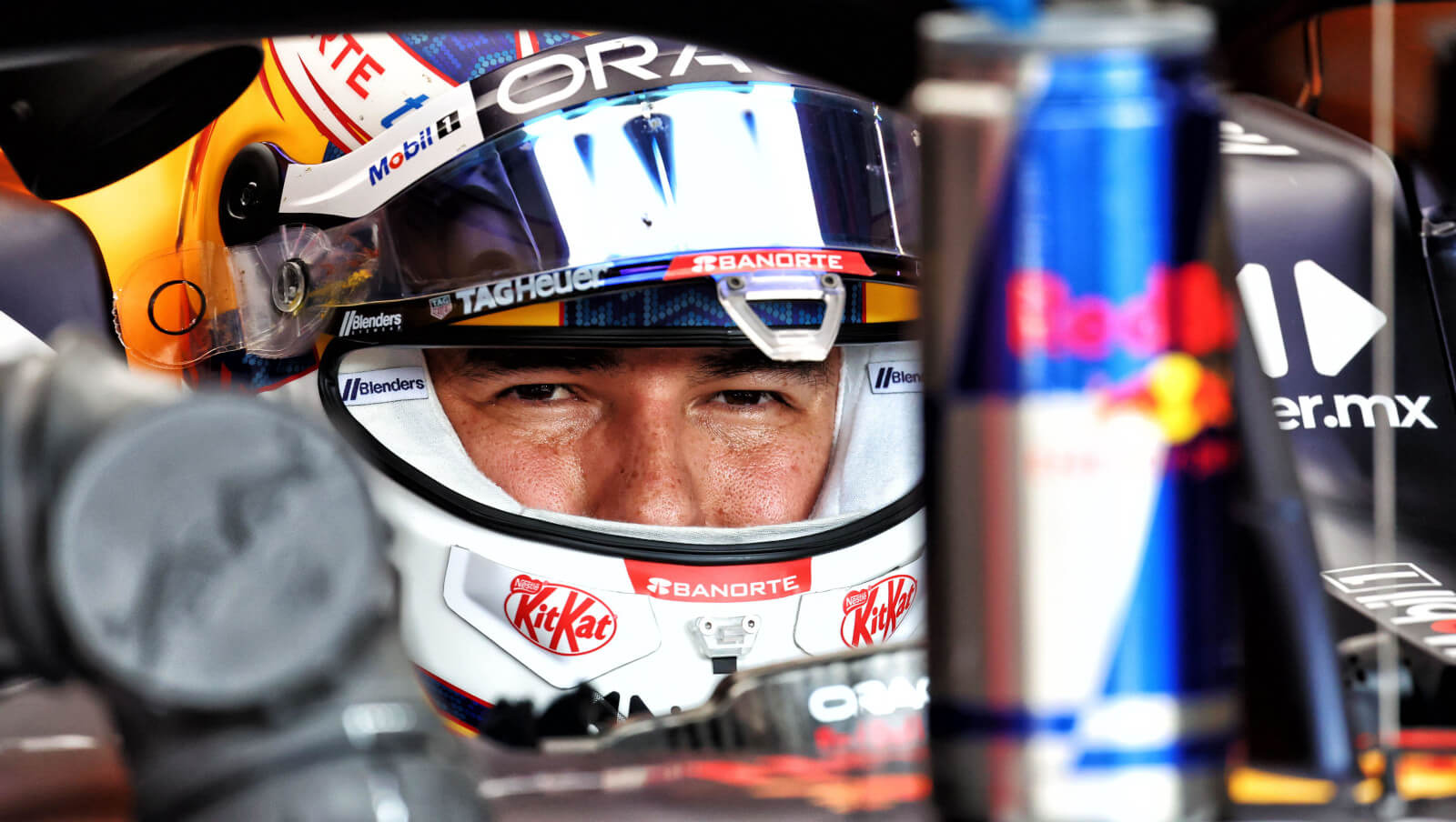 Perez 2021 Red Bull F1 Used Visor