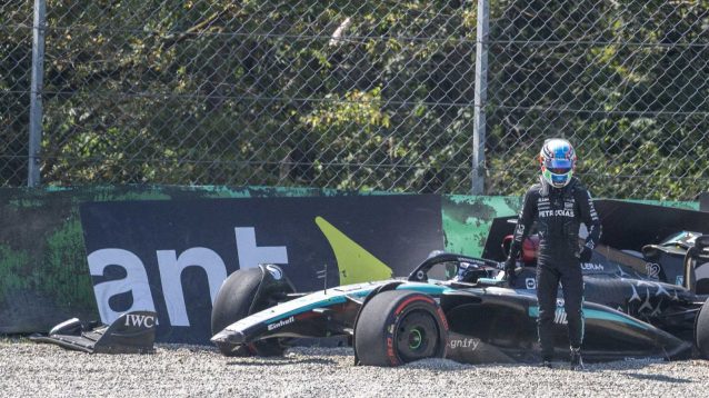 Kimi Antonelli’s first words after huge ’52G’ Monza crash on Mercedes F1 debut