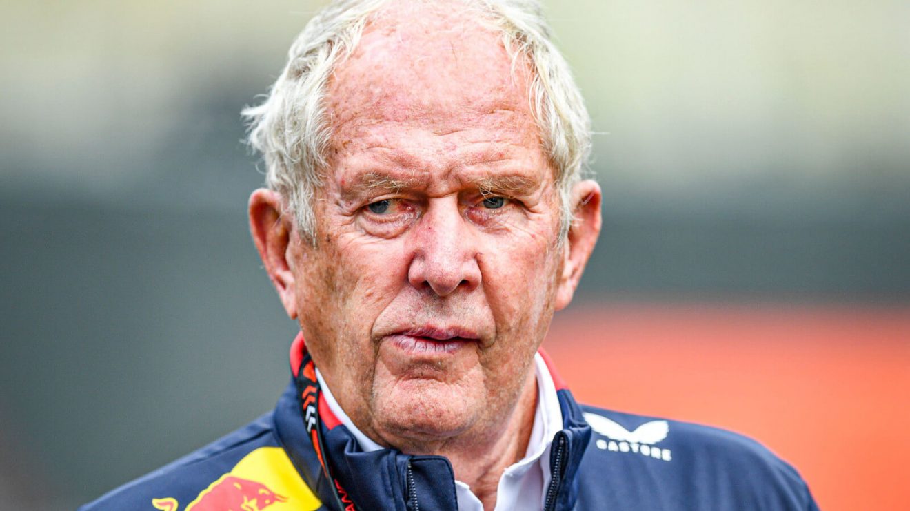 Helmut Marko walking through the paddock