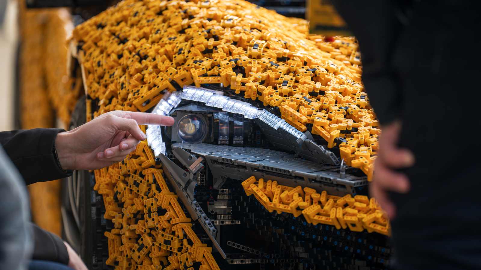 A close up of the LEGO Technic McLaren P1.