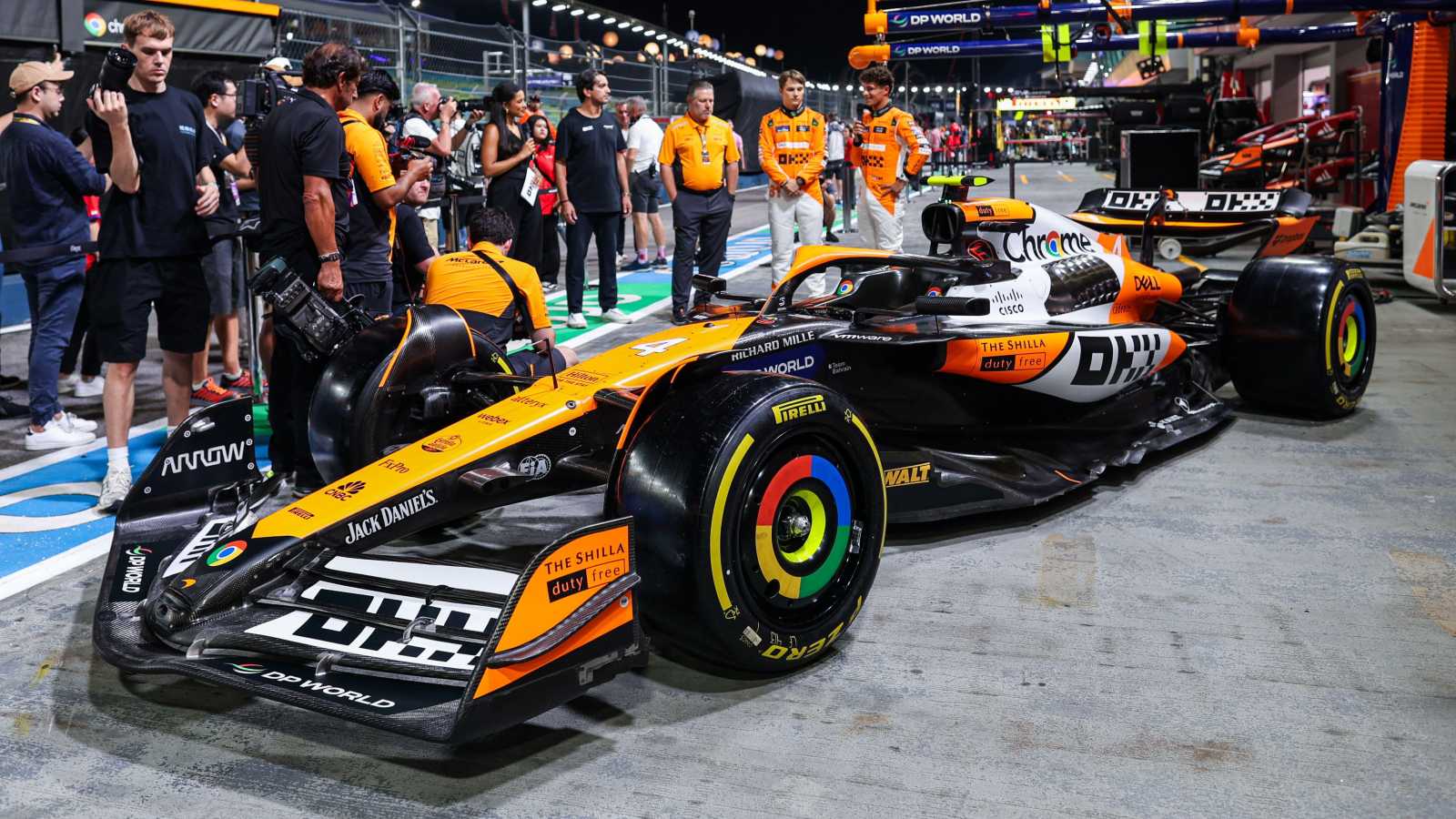 McLaren's rear wing catches the eye for another reason at Singapore GP