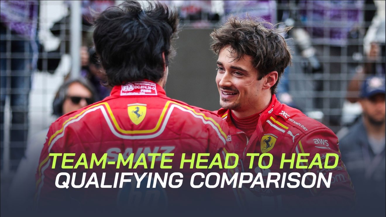 Carlos Sainz and Charles Leclerc on the grid