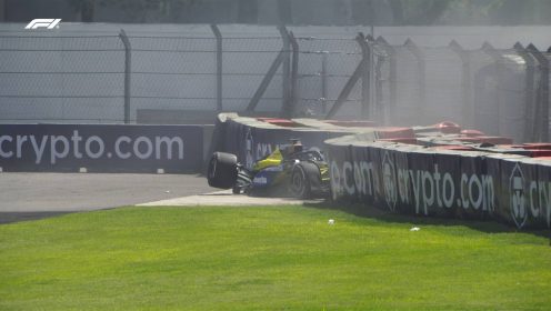 Alex Albon and Oliver Bearman involved in rare FP1 crash at Mexican Grand Prix
