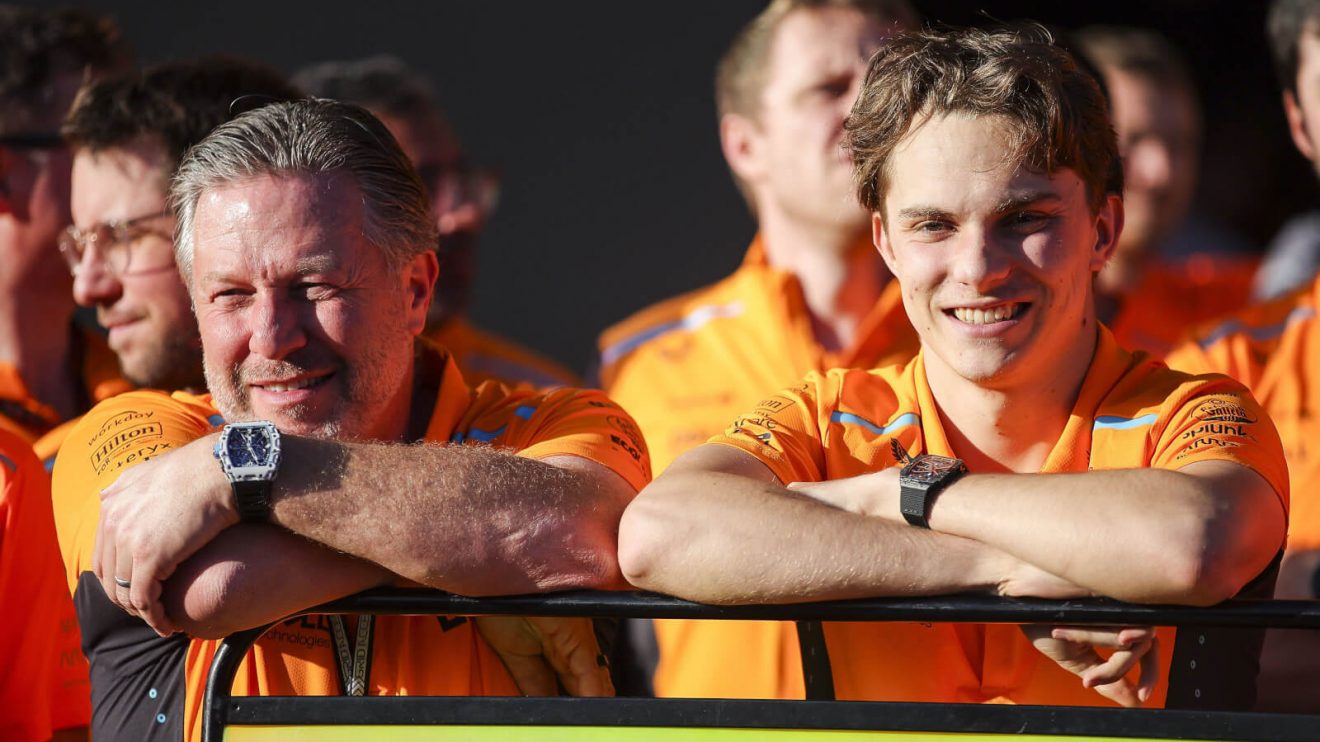 Zak Brown and Oscar Piastri