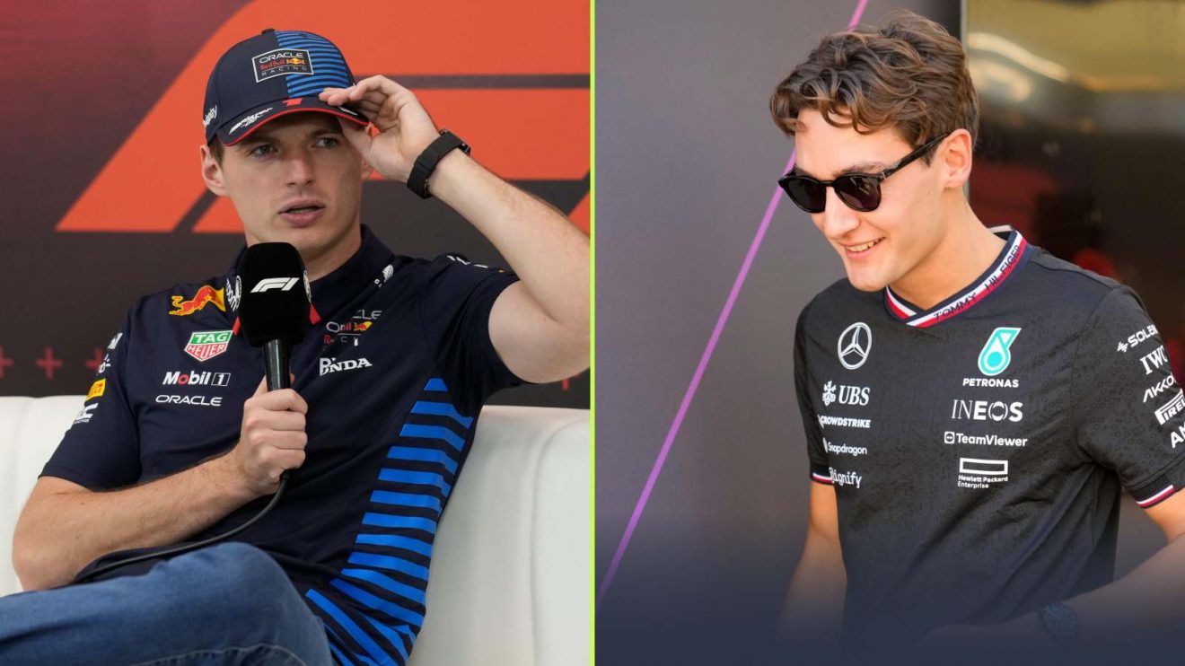 F1 news: Max Verstappen and George Russell in Abu Dhabi.