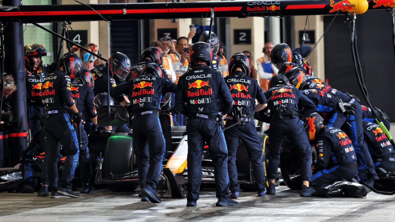 Max Verstappen serves his penalty in Abu Dhabi