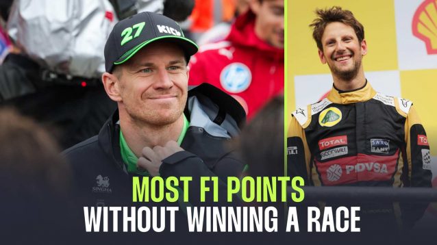 The drivers with the most career F1 points without winning a race.