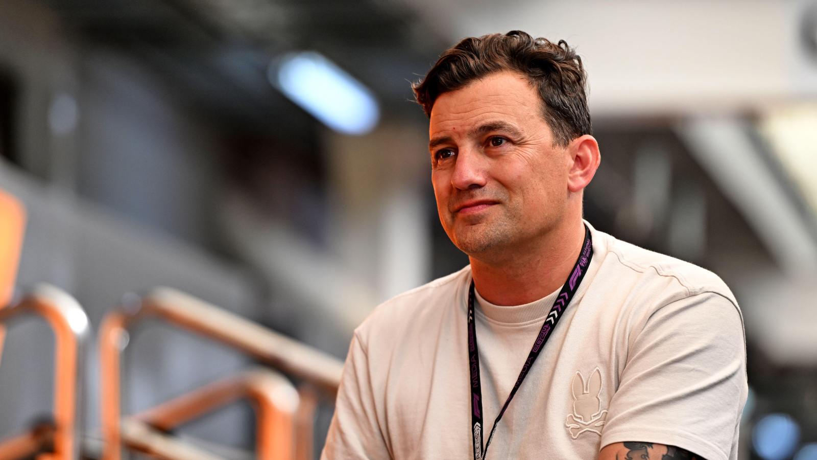 Will Buxton in the F1 paddock.