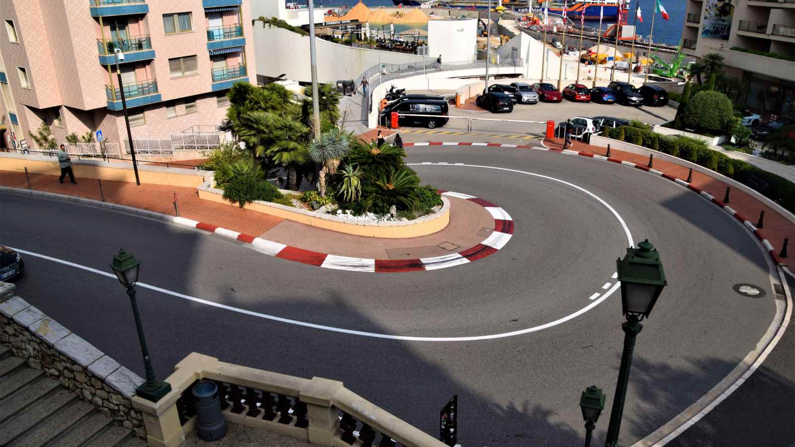 A view of the Fairmont Hairpin in Monaco.