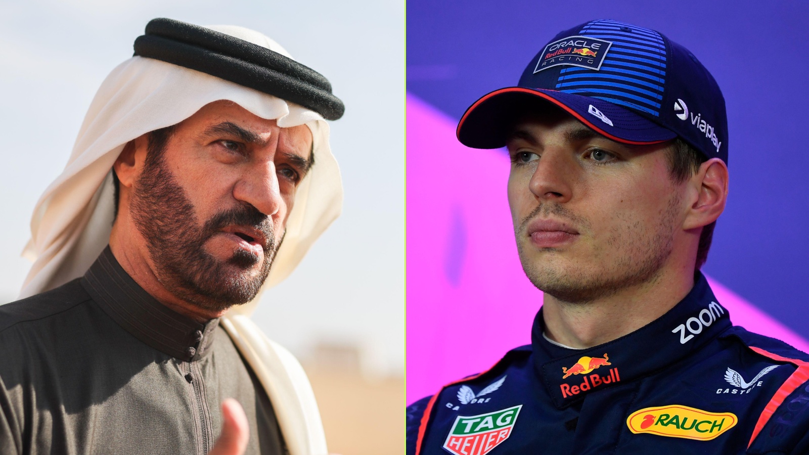 Mohammed Ben Sulayem and Max Verstappen