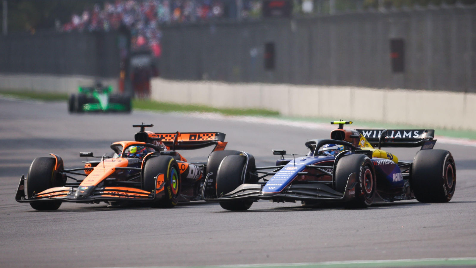MCL39 v FW47: McLaren's design weapons revealed as Williams stand