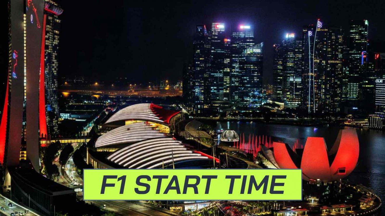F1 start time information for Singapore Grand Prix qualifying.