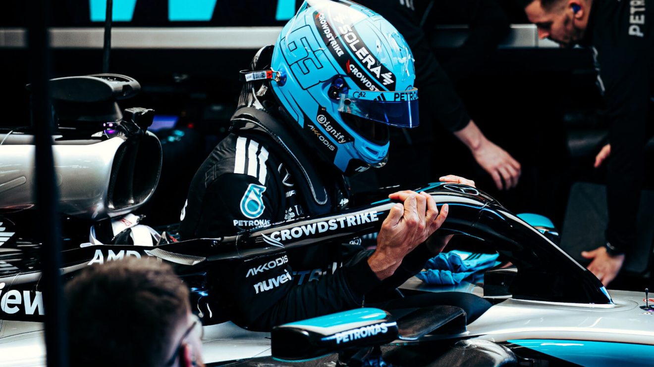 George Russell Mercedes W16