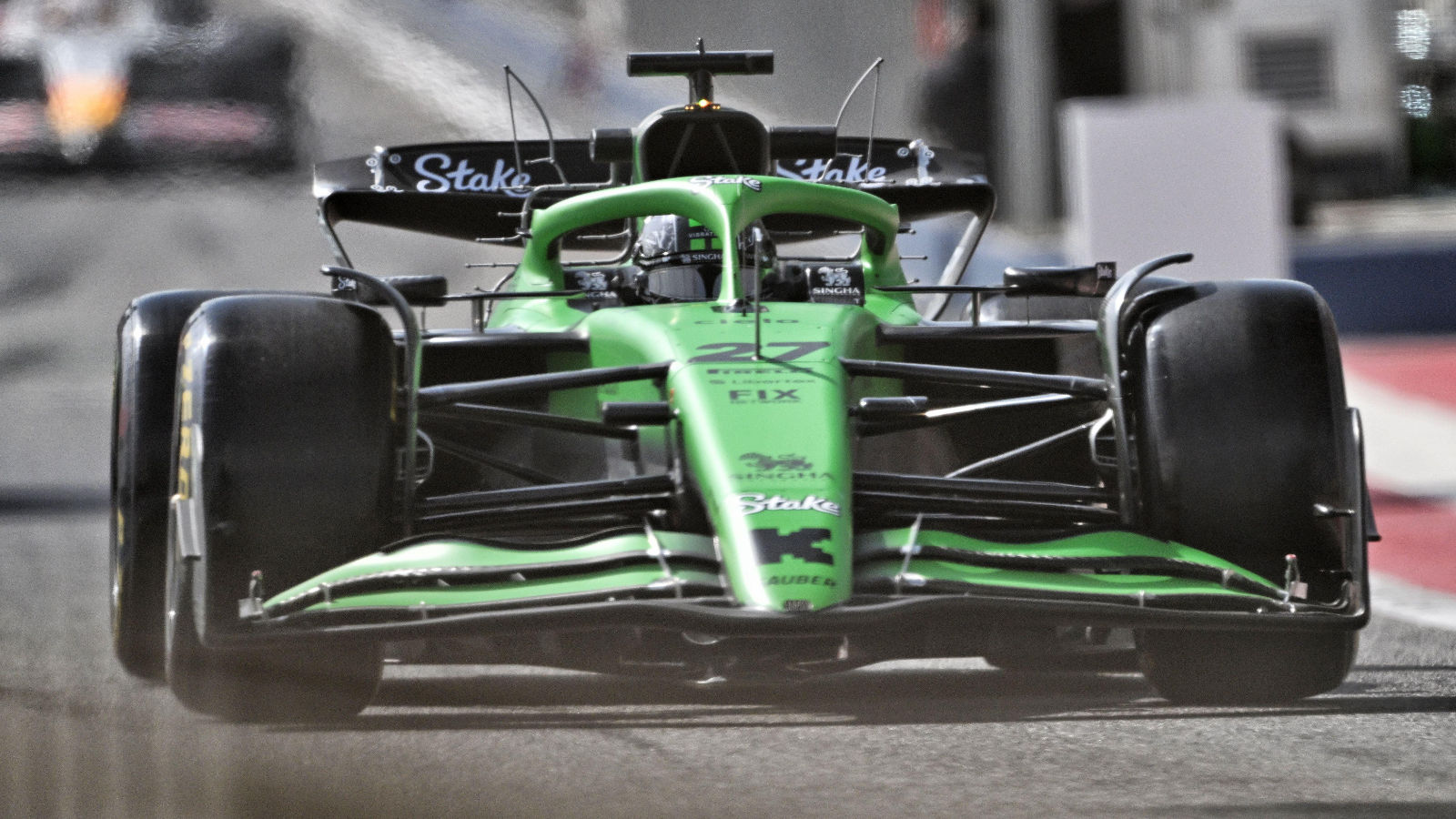 SAUBER C45 with aero rakes attached