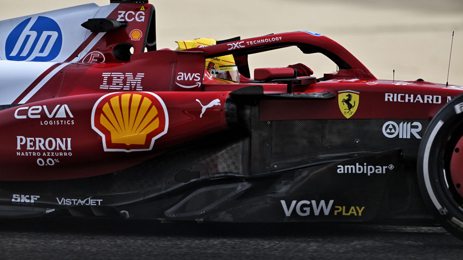 Ferrari SF-25 sidepod intake