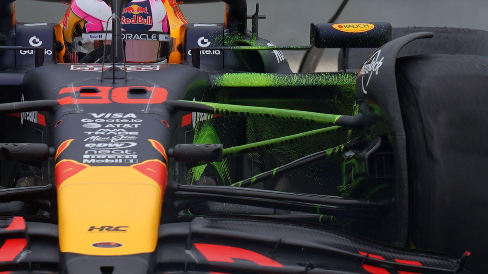 Red Bull RB21 flo-viz on front suspension