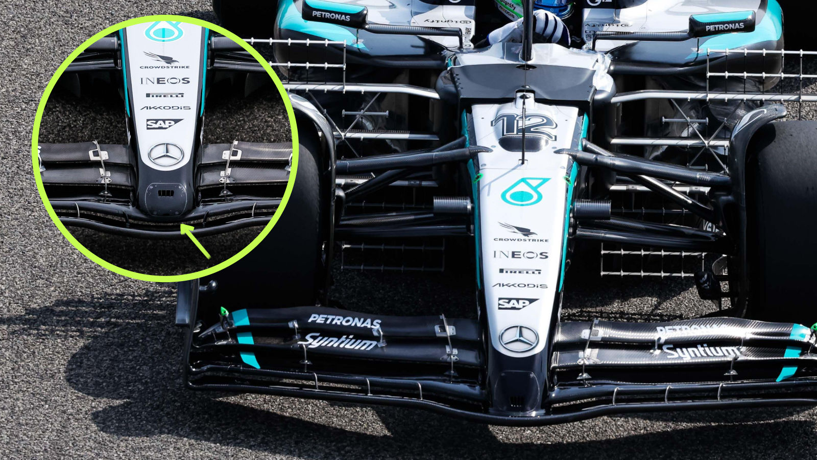 Mercedes W16 nose comparison