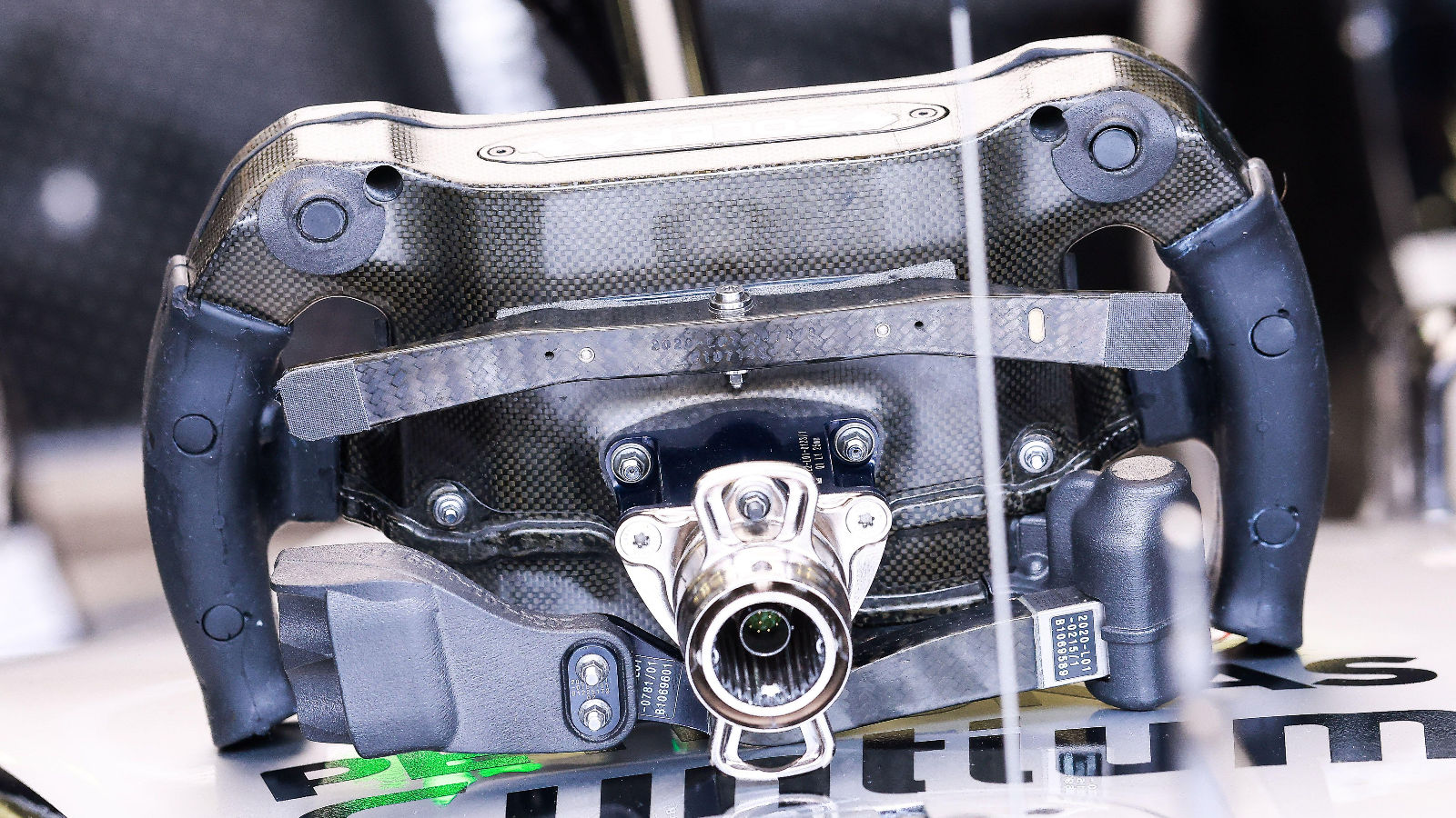 Mercedes W16 steering wheel