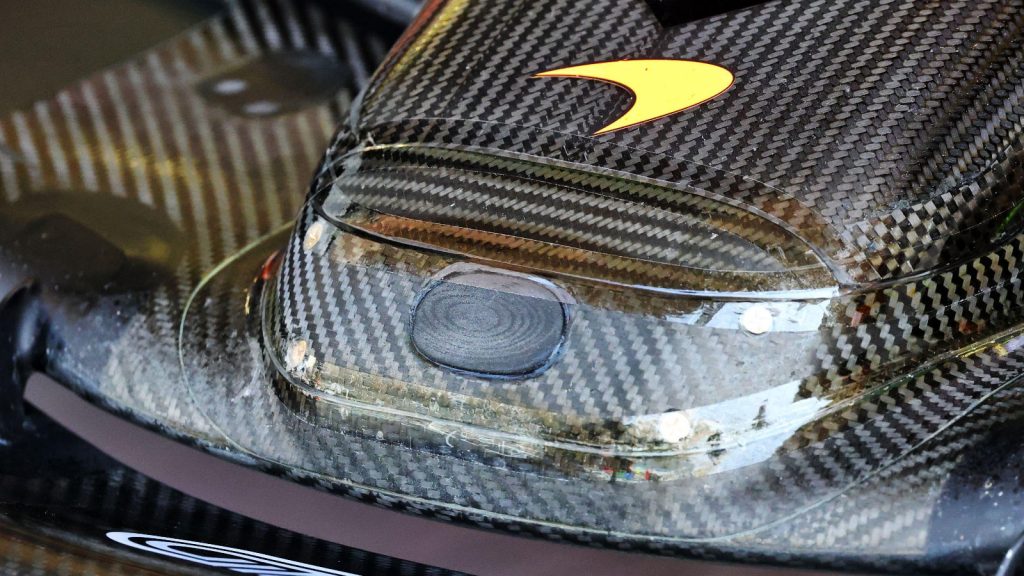F1 testing: McLaren rear wing endplate catches eye as new tech details ...