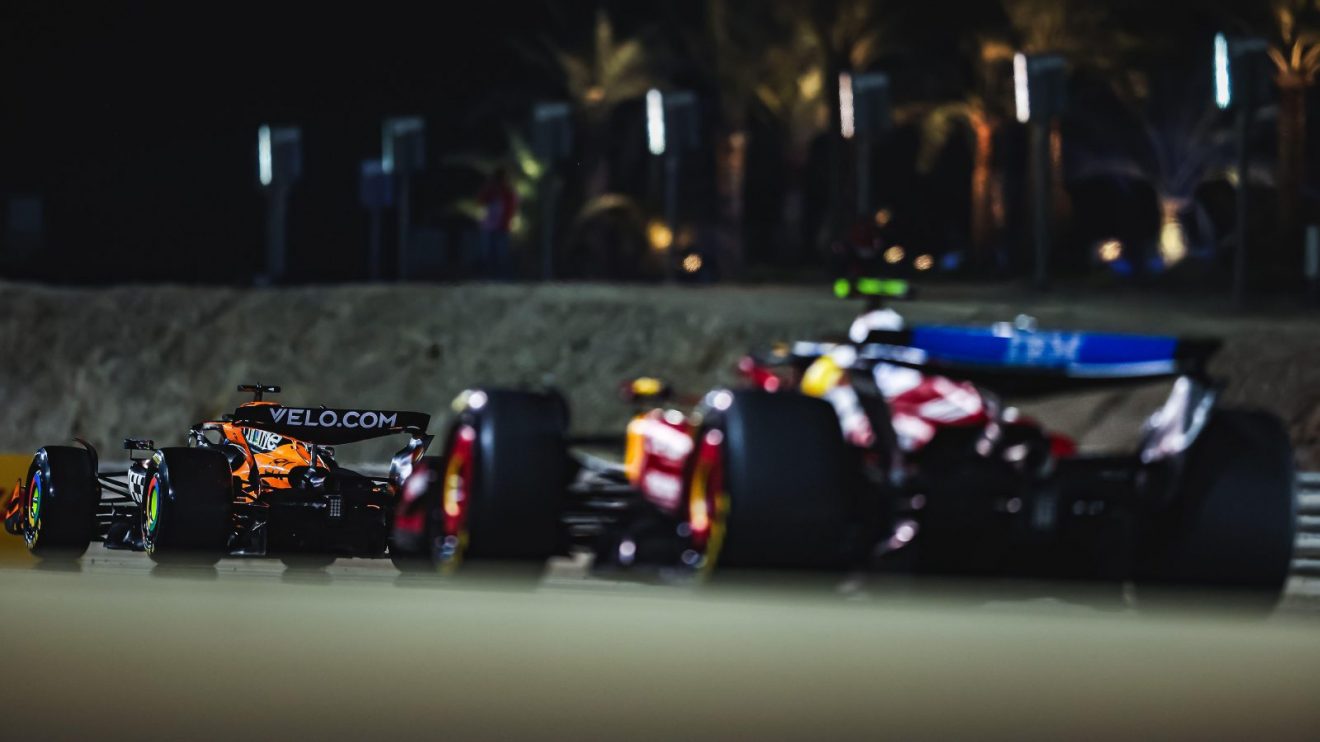 McLaren and Ferrari rear wings from F1 testing.