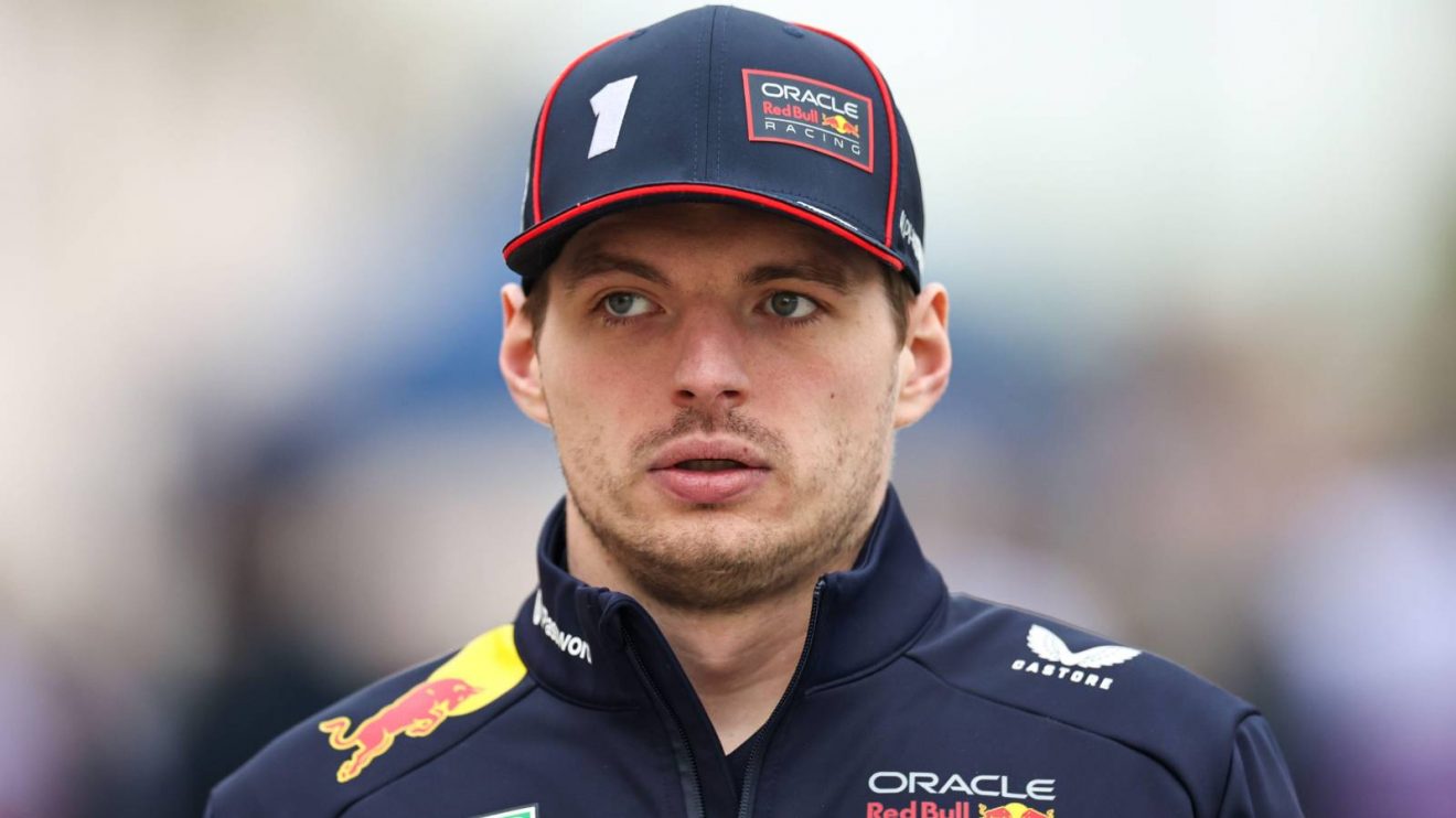 Red Bull's Max Verstappen in the paddock at F1 2025 Bahrain testing