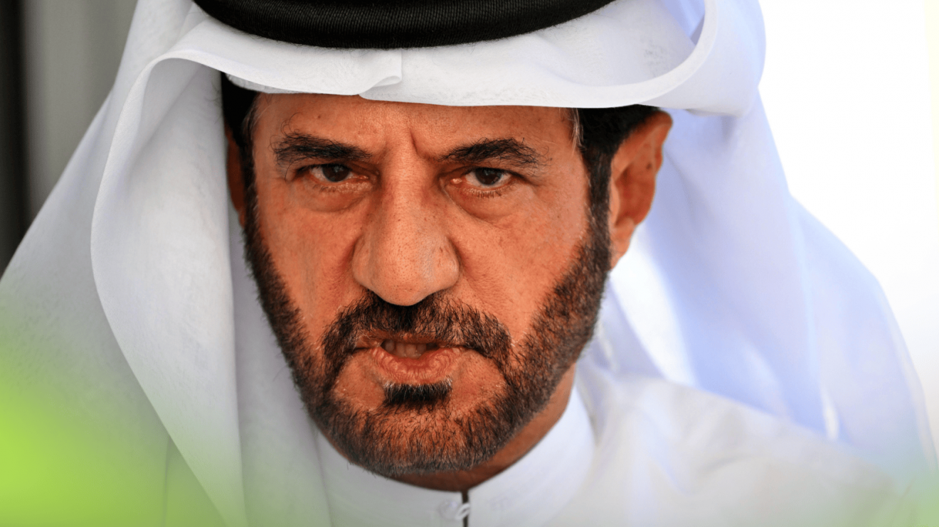 A close-up shot of Mohammed Ben Sulayem