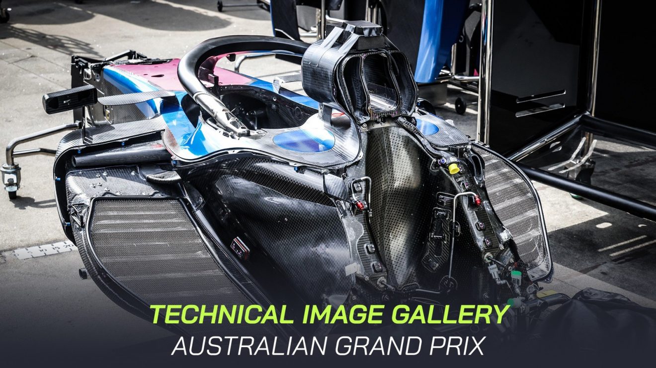 Alpine A525 stripped down and naked at the Australian Grand Prix