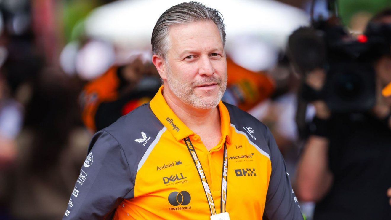 McLaren Racing CEO Zak Brown in the paddock at the 2025 Australian Grand Prix