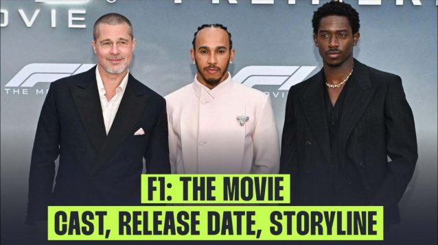 The F1 movie, starring Brad Pitt and Damson Idris, with Lewis Hamilton also in a key role.