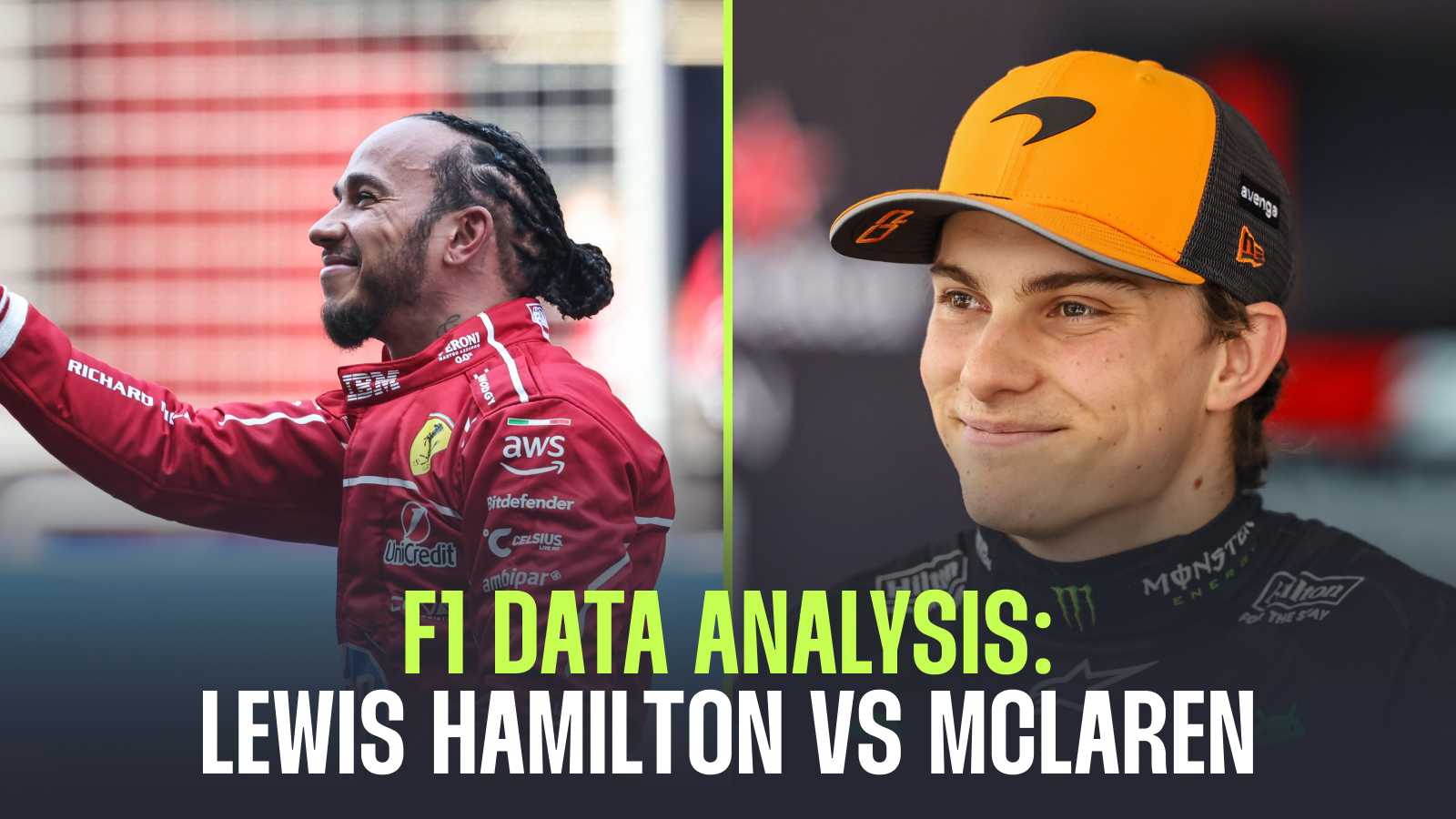 Chinese GP data Lewis Hamilton Ferrari McLaren Oscar Piastri Formula 1 PlanetF1