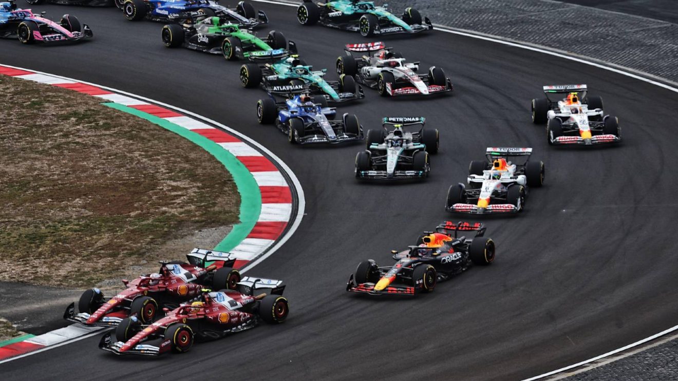 The race start of the 2025 Chinese Grand Prix.