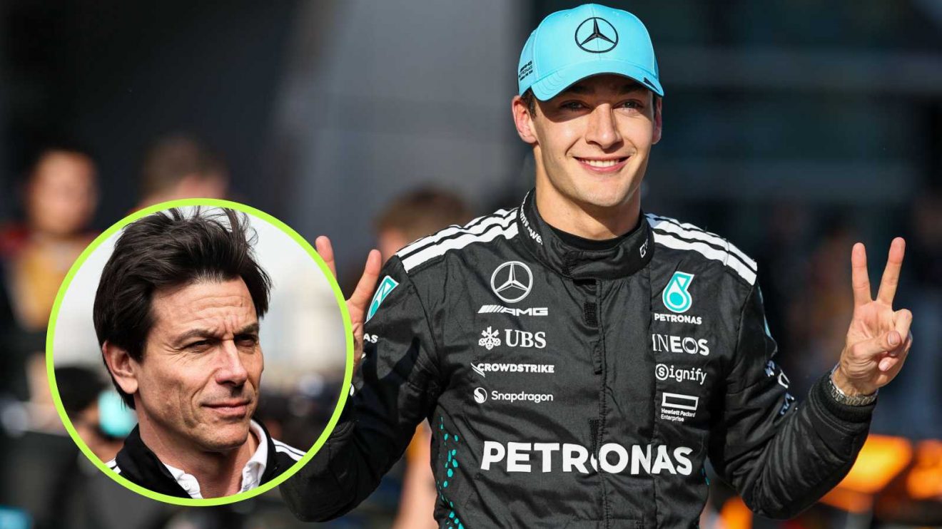 George Russell Toto Wolff Mercedes Chinese Grand Prix PlanetF1