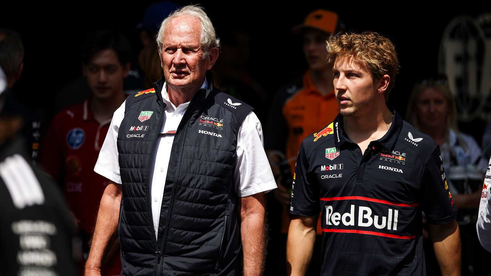Helmut Marko Liam Lawson Red Bull Racing Chinese GP PlanetF1`