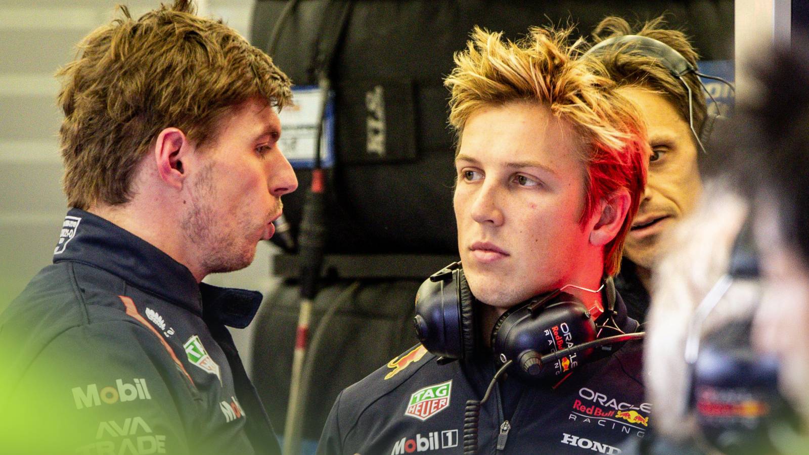 Max Verstappen and Liam Lawson, Red Bull, 2025 Chinese Grand Prix.