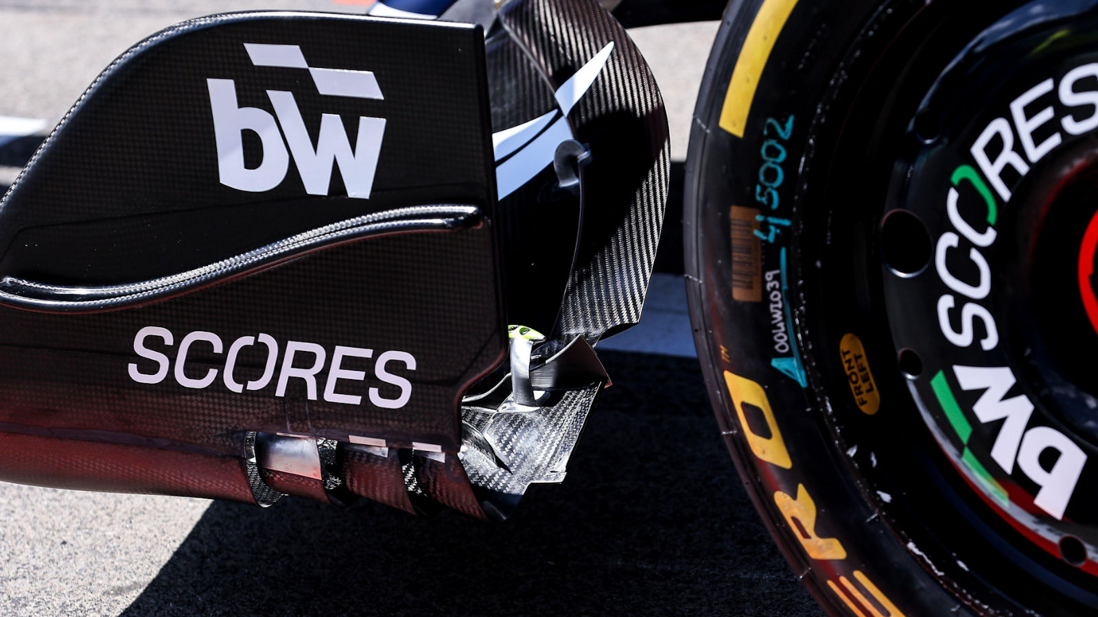 Williams FW47 front wing endplate